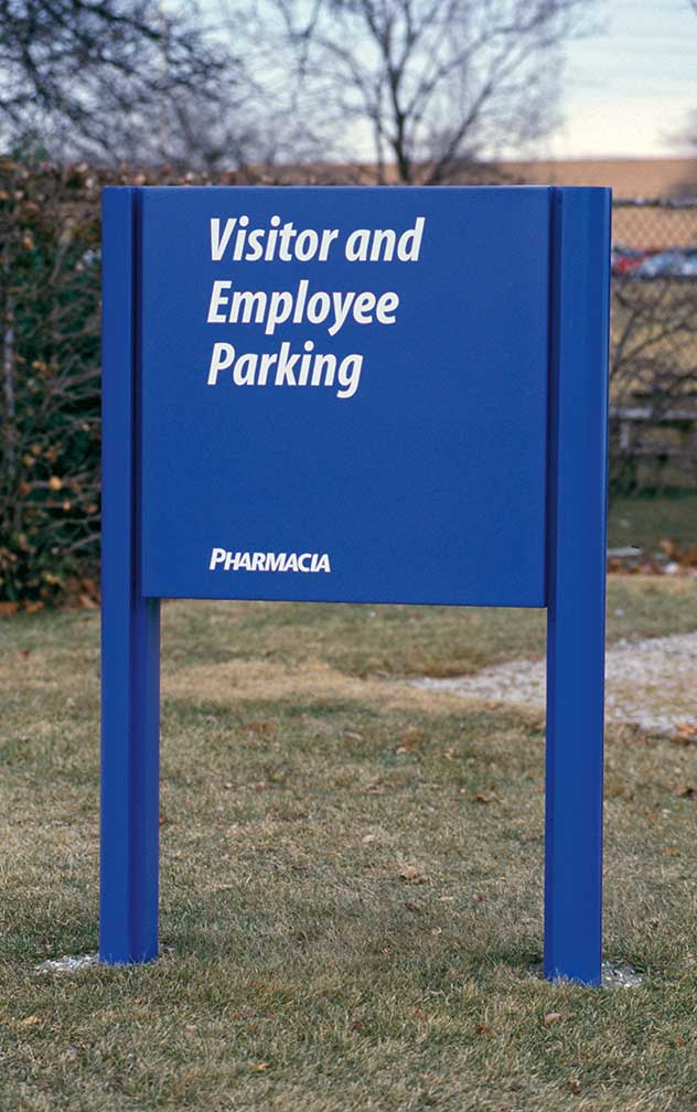pharmacia_sign_parking.jpg Art Direction by: Bart Crosby, Crosby Associates